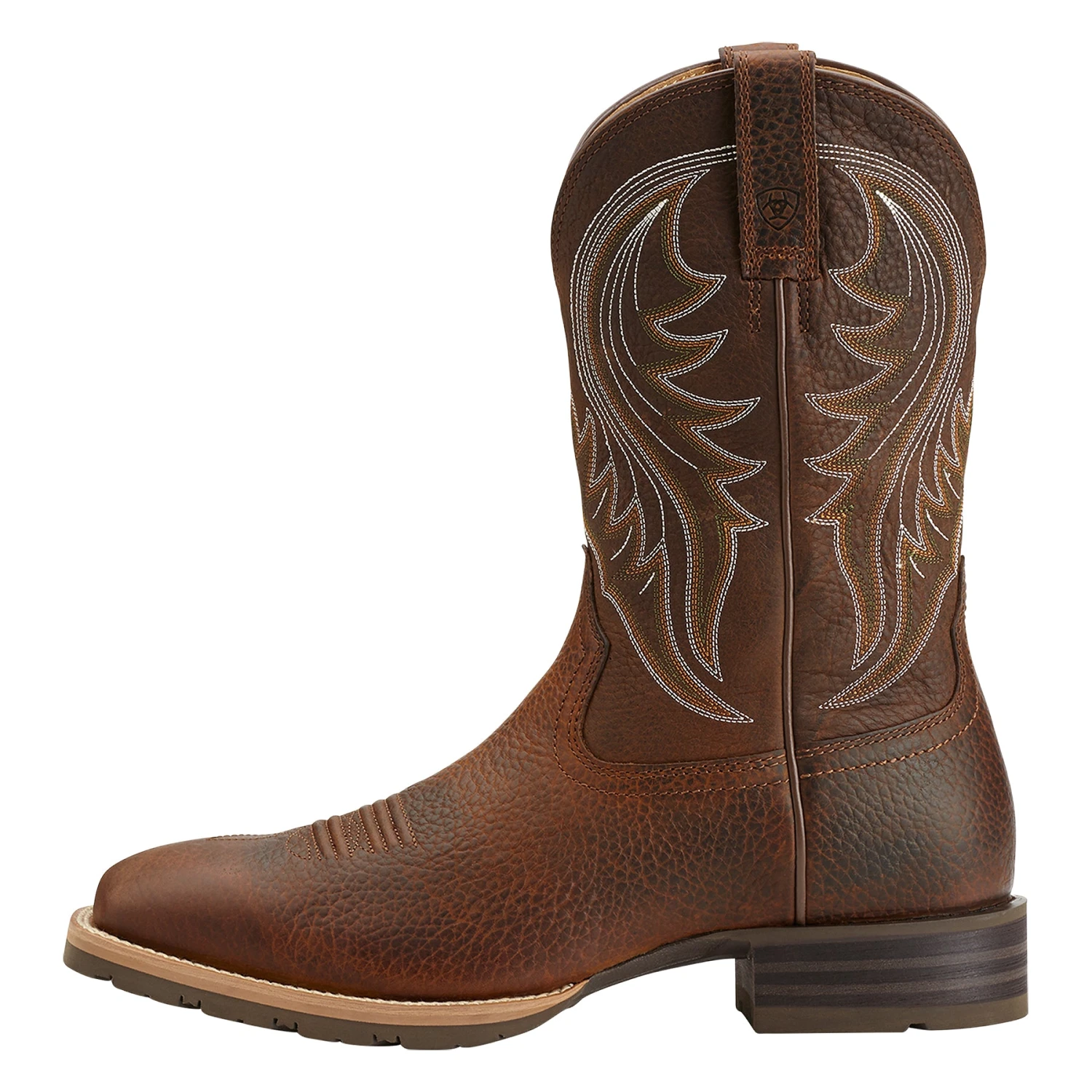 Ariat® Men's Hybrid Rancher Brown Oiled Rowdy Square Toe Boot 10014070 - Image 3