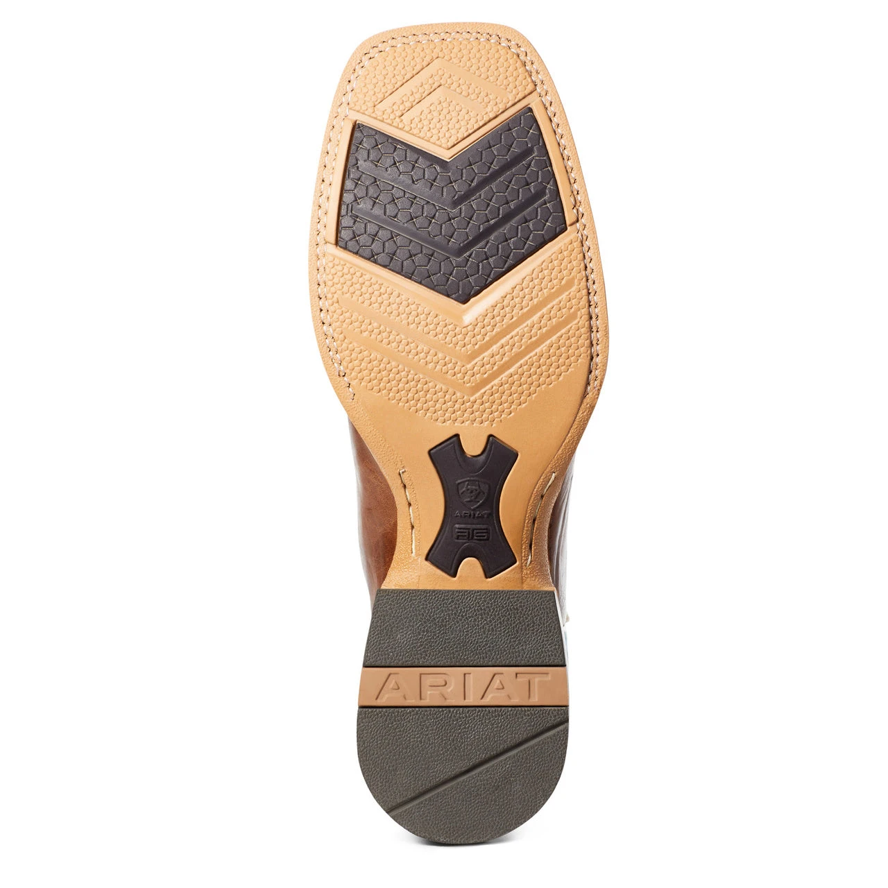 Ariat Men's Firecatcher Well Brown & Blue Lake Leather Boots 10035952 - Image 3