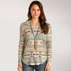 Panhandle Olathe Geometric Top