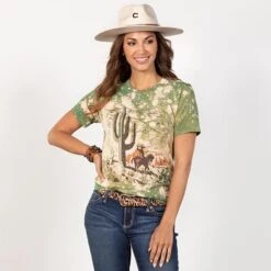 Cactus And Cowboy Tee