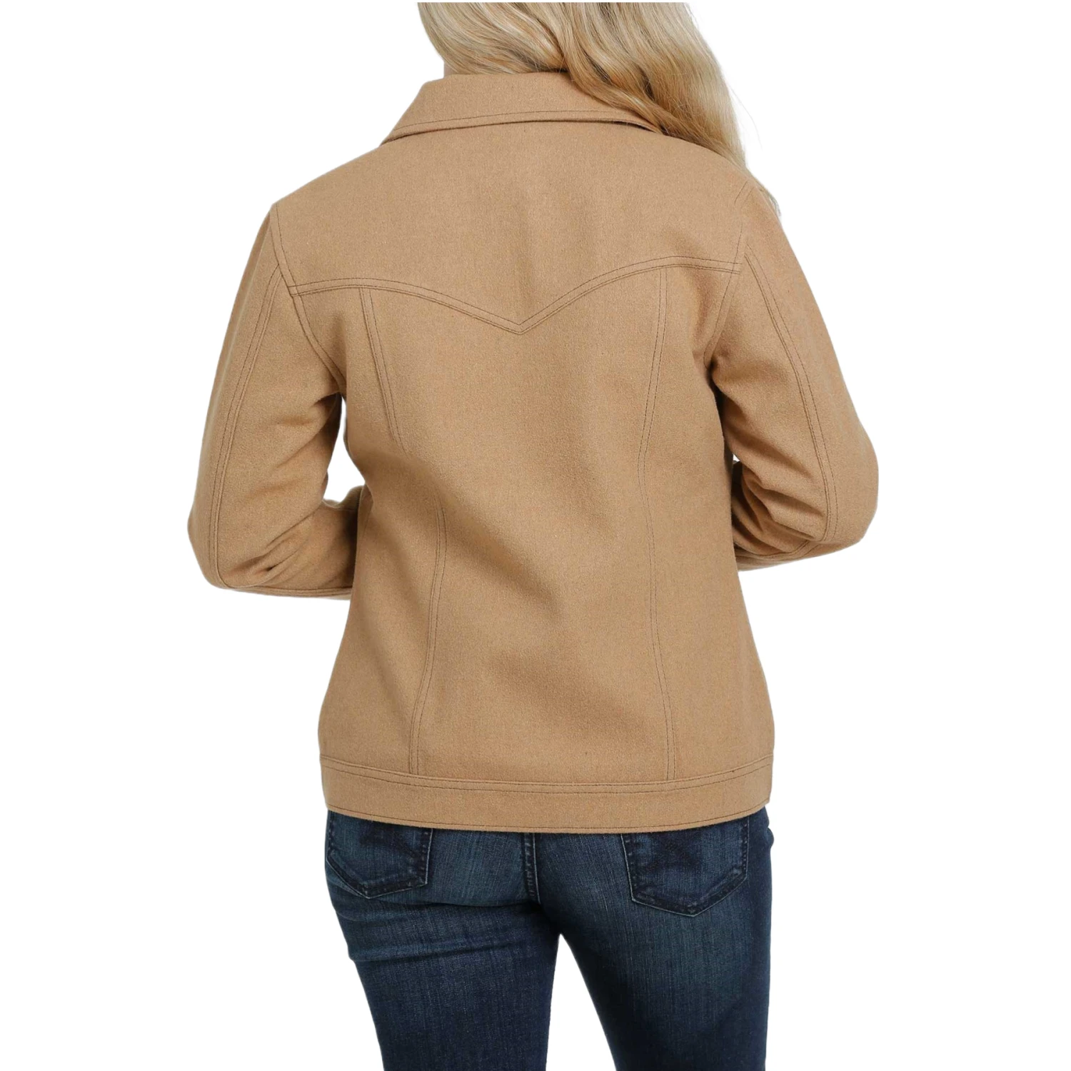 Cinch Ladies Khaki Trucker Jacket MAJ9878003 - Image 2