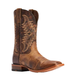 Ariat® Men's Point Ryder Tan & Burnt Brown Square Toe Boots 10042471