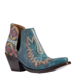 Ariat Ladies Pendleton Dixon Aged Turquoise Snip Toe Booties 10038474