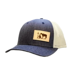 Dally Up Navy And Grey Cowboy Praying Snapback Cap DALLY-315