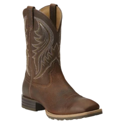 Ariat® Men's Hybrid Rancher Brown Oiled Rowdy Square Toe Boot 10014070
