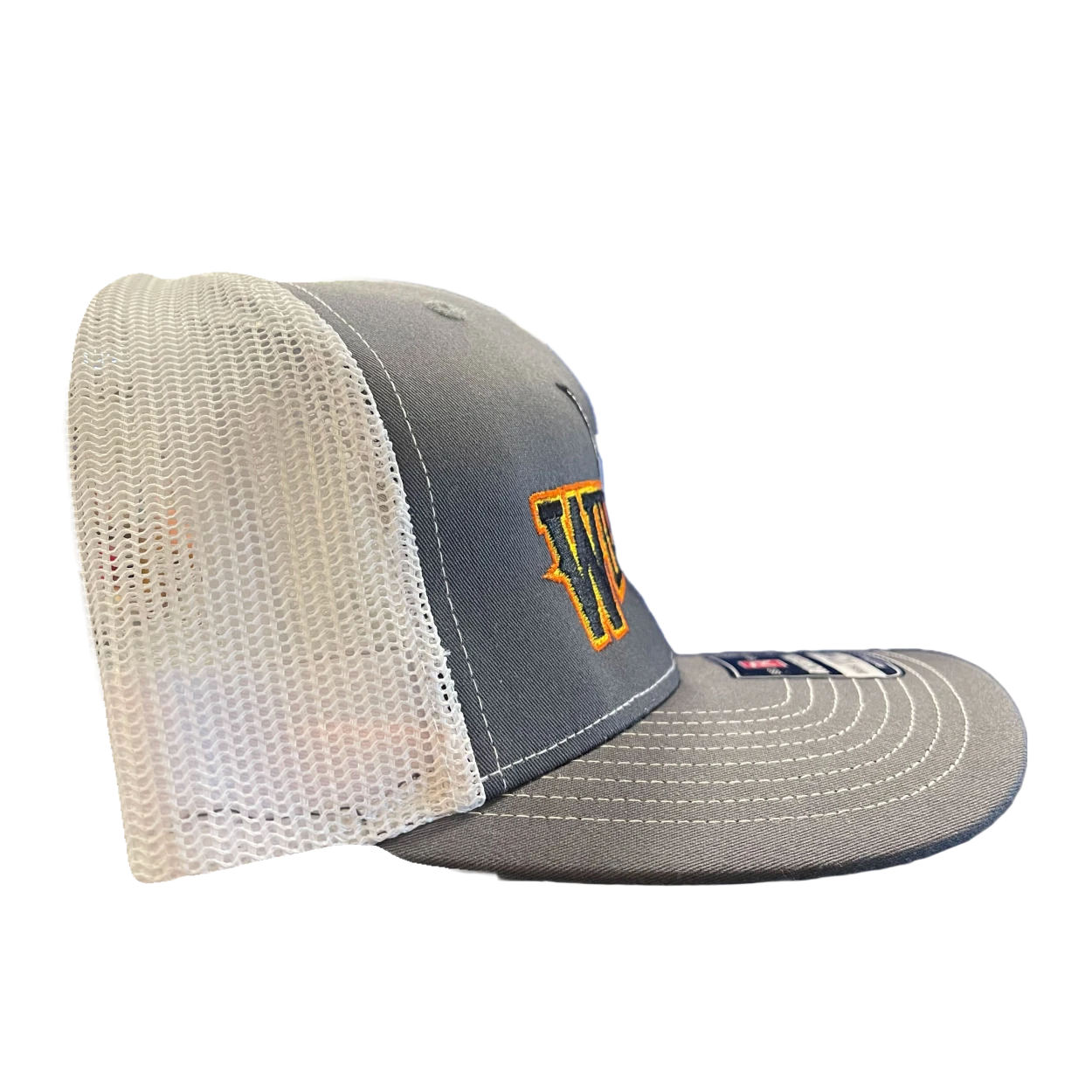 Wild West Logo Embroidered Charcoal Snapback Cap WW02-GRY - Image 2